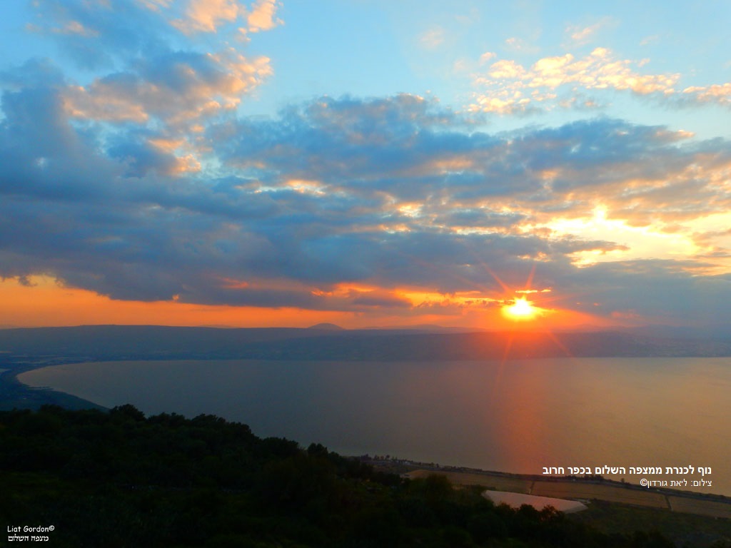נוף לכנרת ממצפה השלום