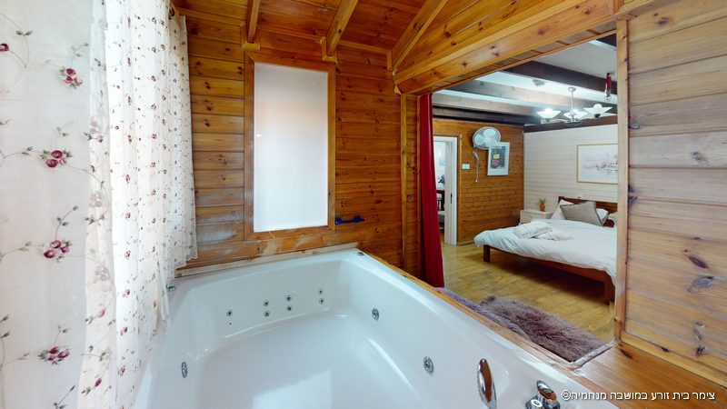 צימר בית זורע במנחמיה בקתת יותם גקוזי זוגי