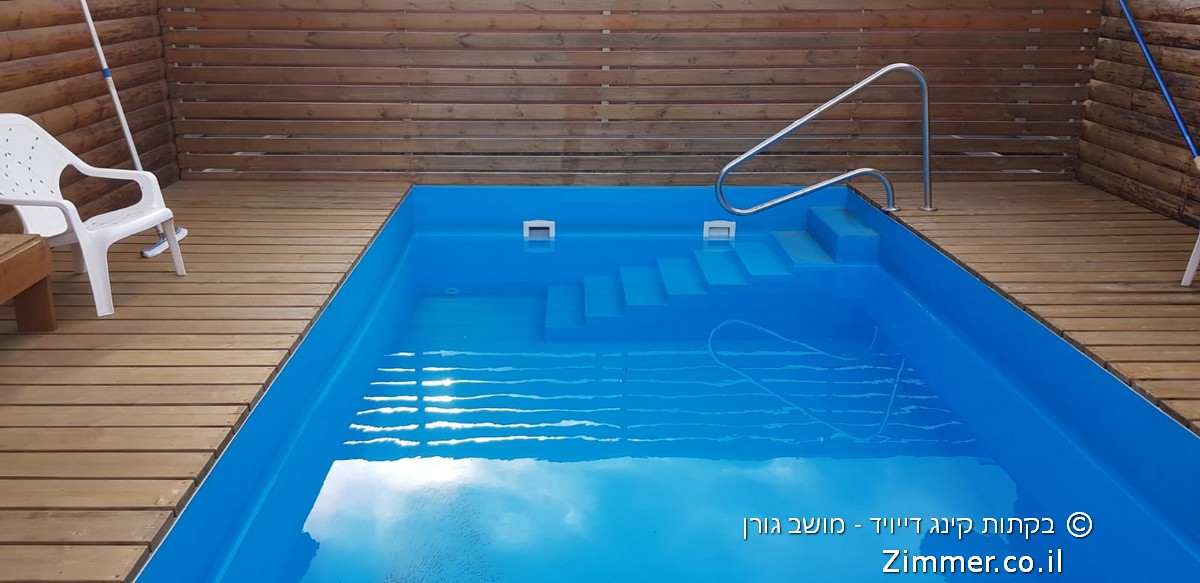 הבריכה הפרטית בין שתי בקתות העץ קינג דייויד