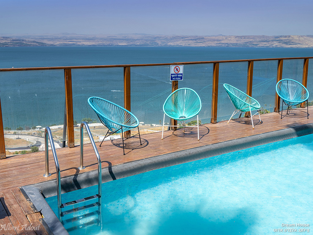 וילה דרים האוס dream house צופה לכנרת בטבריכה