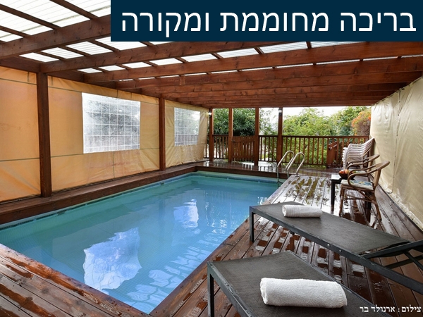 בקתה%20בגולן%20עם%20בריכה%20,%20חד%20נס
