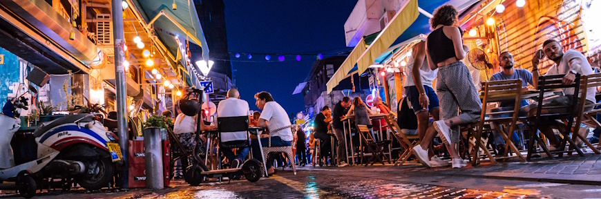Restaurants in the Tel Aviv market