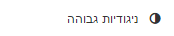 ניגודיות גבוהה