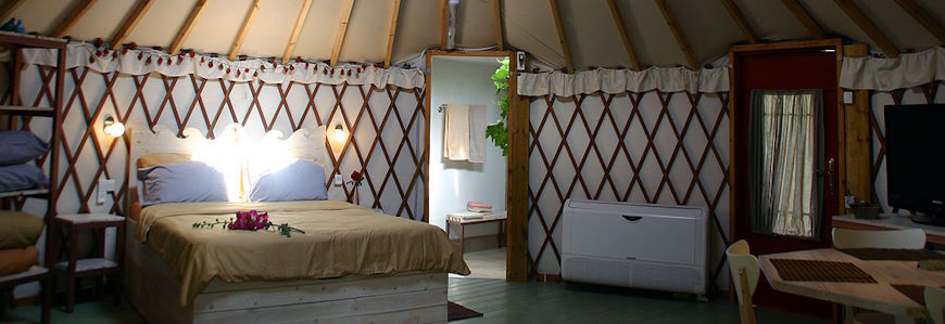 שמחה בכרם אירוח באוהל מונגולי יורט