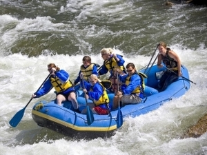 Kayaking and rafting on the Jordan River