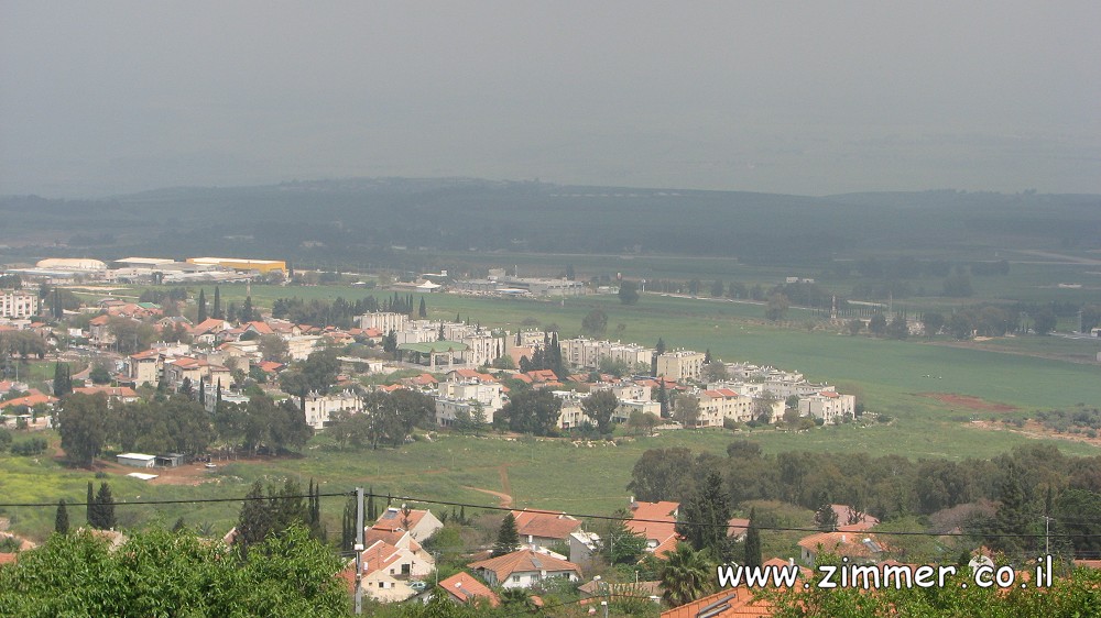 ראש פינה כיום עם מבט לעמק החולה