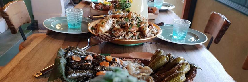 ארוחות ממיטב המטבח הדרוזי - צימר בית וגן בבית גאן